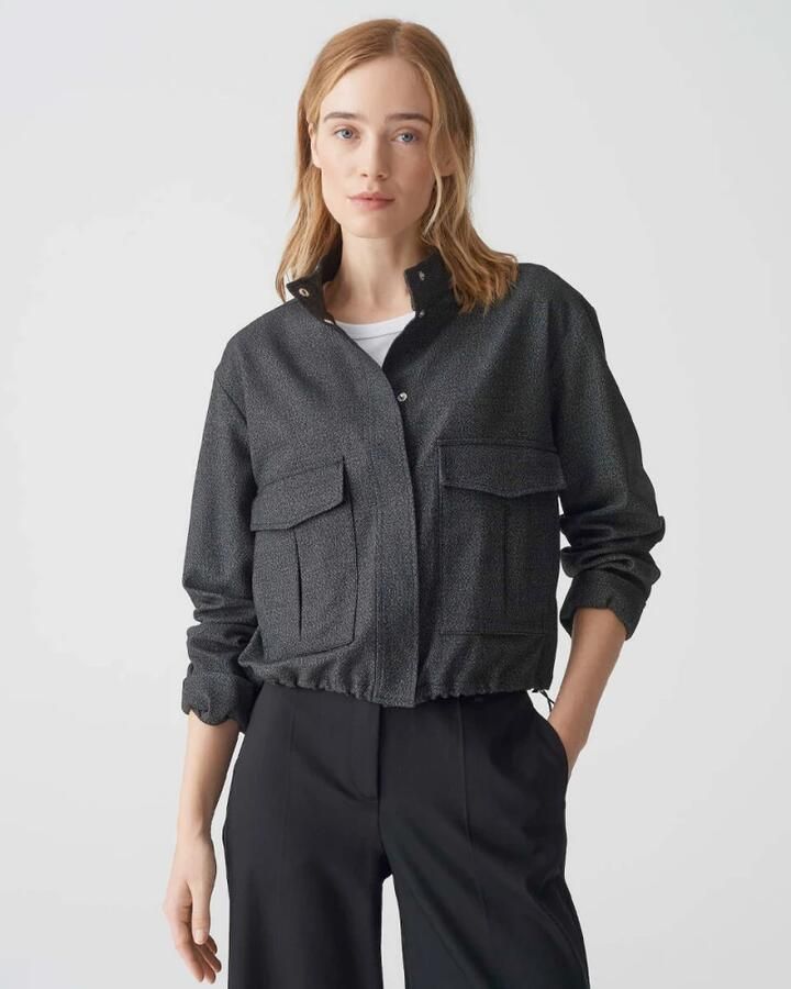 Opus Blazer met opstaande kraag model 'Jandra'