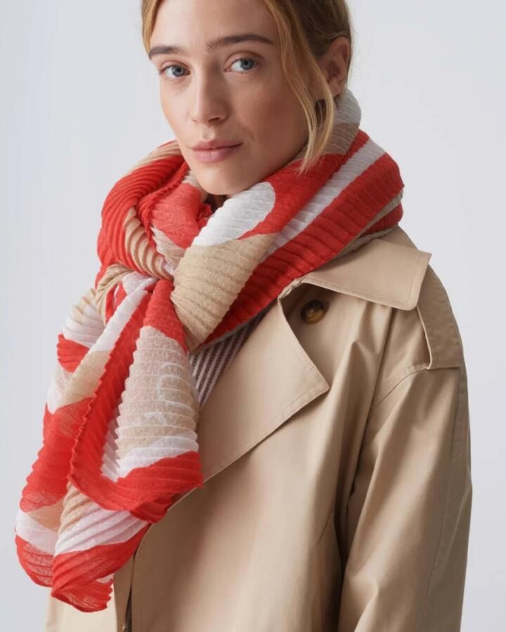 Opus Elegante Shawl met Aspirit Sjaal Red Dames - Foto 2