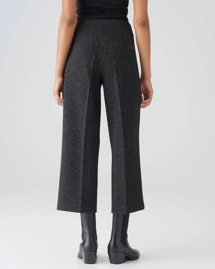 Opus Regular fit culotte met persplooien model 'Misha festive' - Foto 3