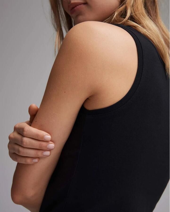 Opus Tanktop van een mix van katoen en elastaan