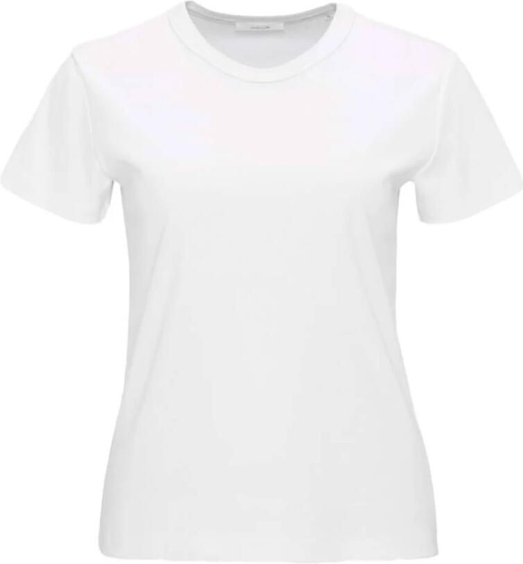 Opus T-shirt met geribde ronde hals model 'Samun' - Foto 3