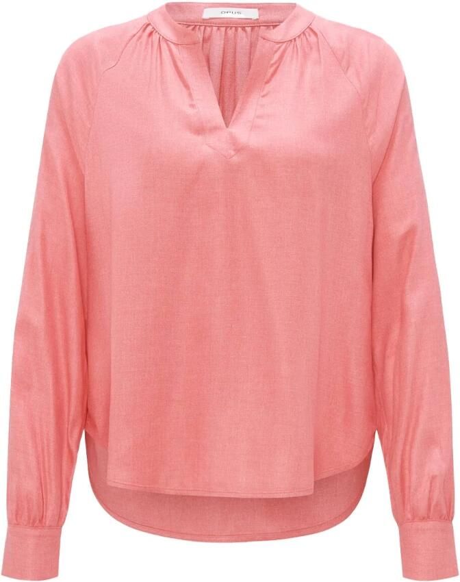 Opus Lange Mouw Blouse Felia Red Dames
