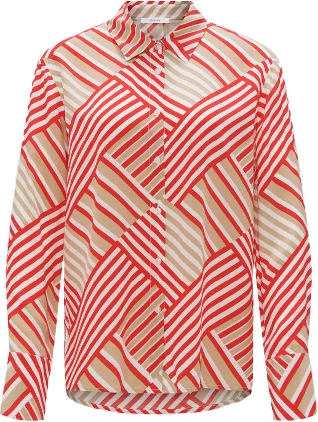 Opus Lange Mouw Blouse Filona Multicolor Dames
