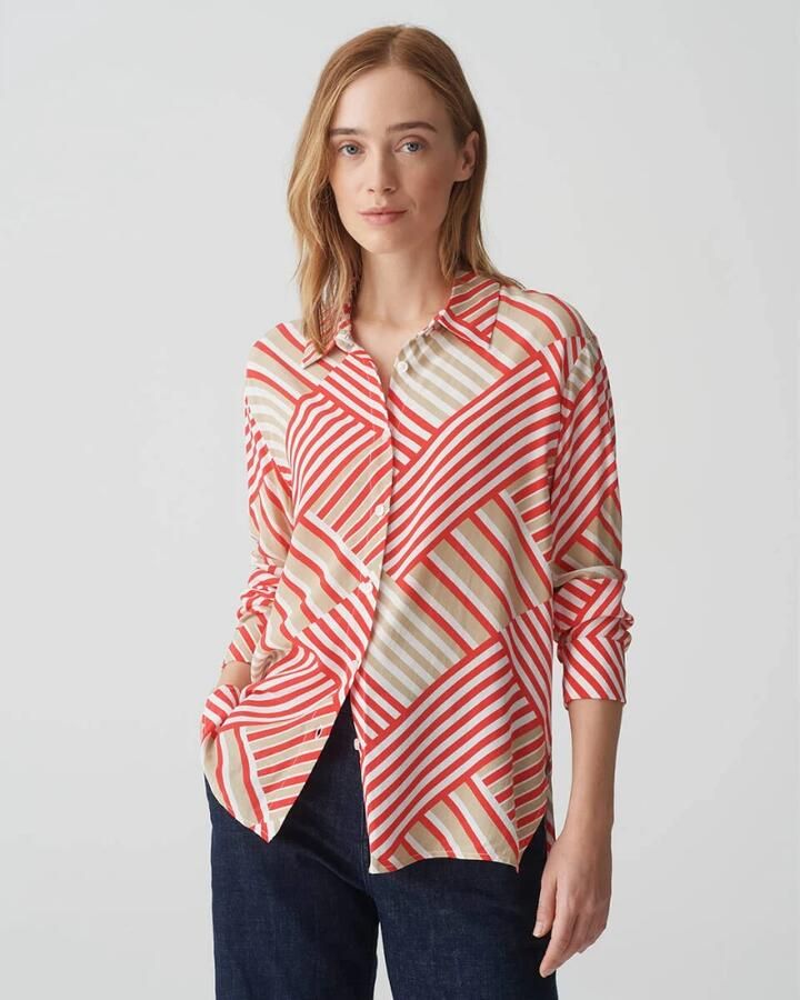Opus Lange Mouw Blouse Filona Multicolor Dames - Foto 3