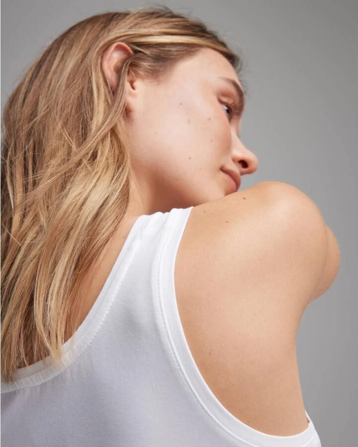 Opus Tanktop van een mix van katoen en elastaan