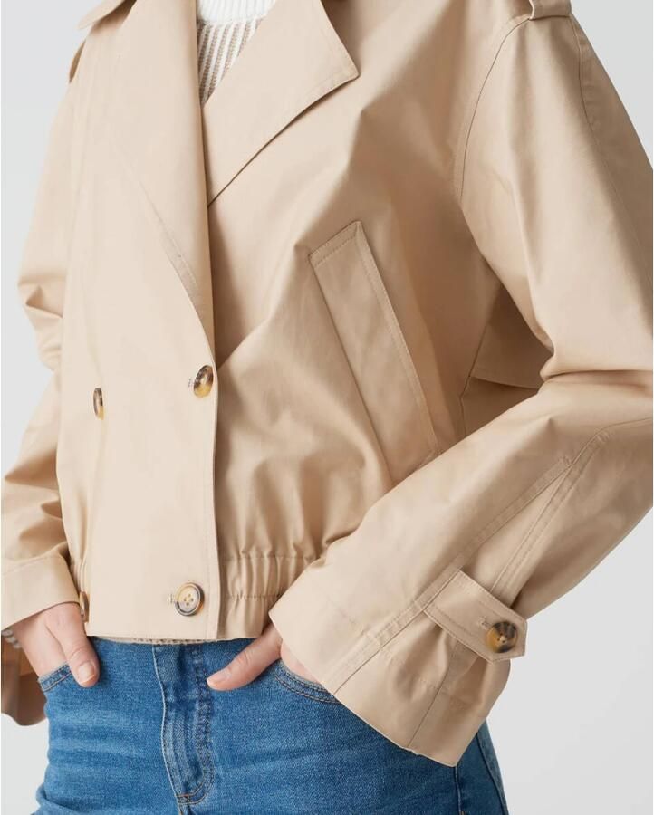 Opus Trenchcoat met steekzakken opzij model 'Hedie'