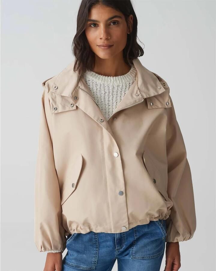 Opus Stijlvolle Jas Hilvi Beige Dames