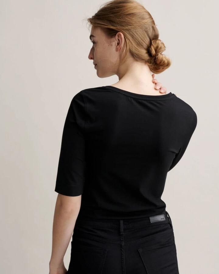 OPUS Shirt met ronde hals Sanika in clean basic model