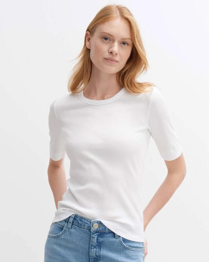 Opus Top korte mouw 10209610409251 White Dames