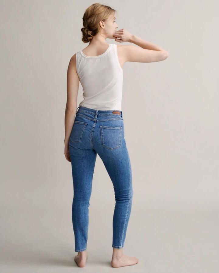 Opus Tanktop van een mix van katoen en elastaan