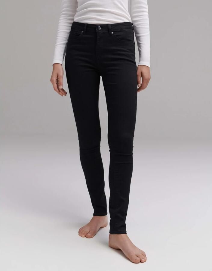 OPUS Skinny fit jeans Elma black in five-pocketsmodel