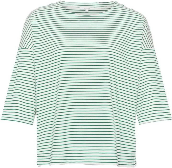 Opus T-Shirts Groen Dames
