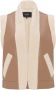 Opus Gilet in leerlook met imitatiebont model 'Wareni' - Thumbnail 1