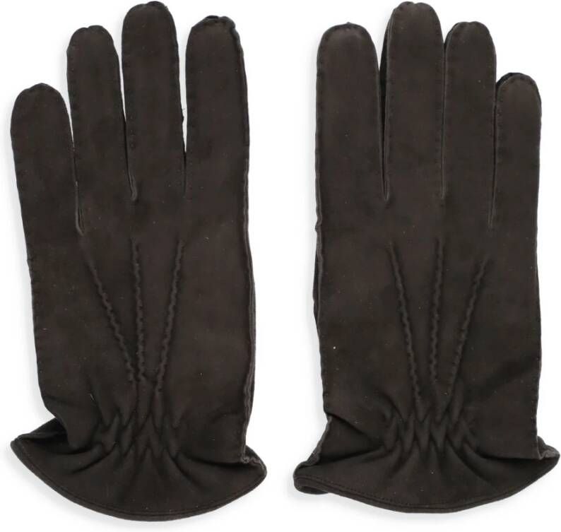 Orciani Gloves Brown Bruin Heren