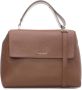 Orciani Gehamerde leren handtas met afneembare riem Brown Dames - Thumbnail 1