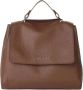 Orciani Zachte leren crossbody tas met metalen logo Brown Dames - Thumbnail 1