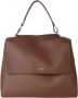 Orciani Gehamerde leren handtas met afneembare riem Brown Dames - Thumbnail 3