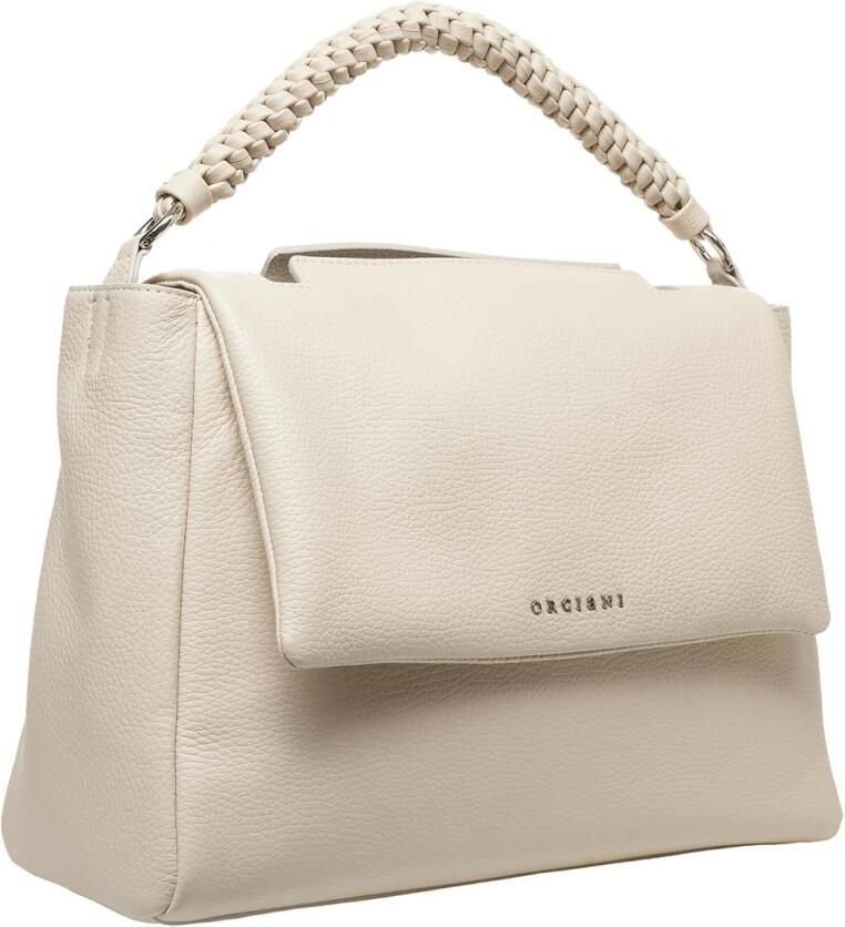 Orciani Beige Leren Handtas Sveva Soft Medium Beige Dames - Foto 4