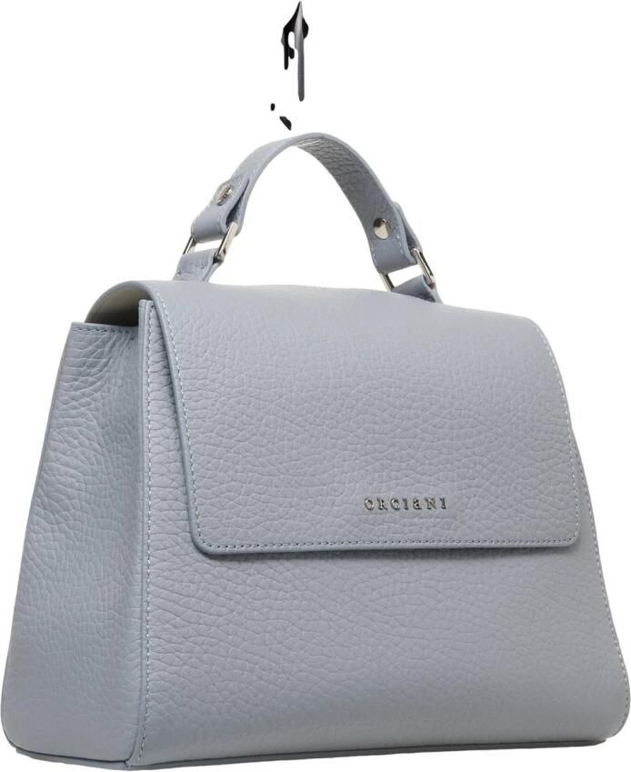 Orciani Blauwe Leren Handtas Sveva Soft Blue Dames - Foto 3