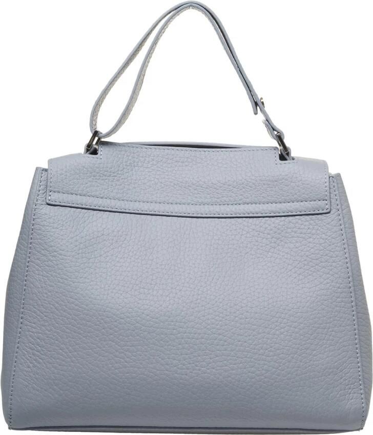 Orciani Blauwe Leren Schoudertas met Logodesign Blue Dames - Foto 6