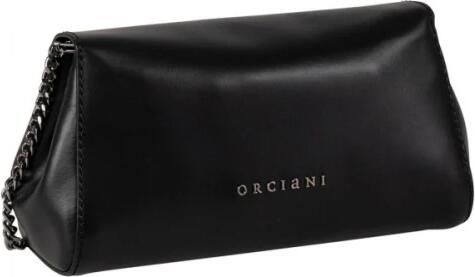 Orciani Clutches Smooth Leather Clutch With Unique Chain Handle in zwart - Foto 3