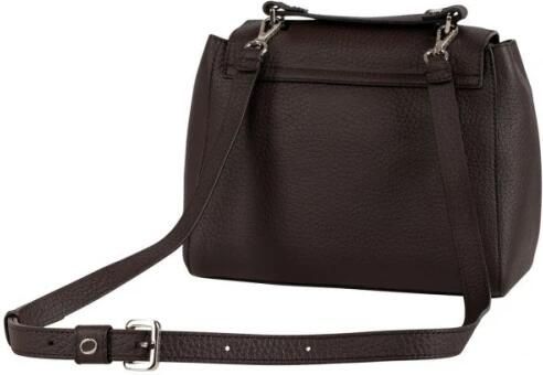 Orciani Leren schoudertas met verstelbare handvat Brown Dames - Foto 2