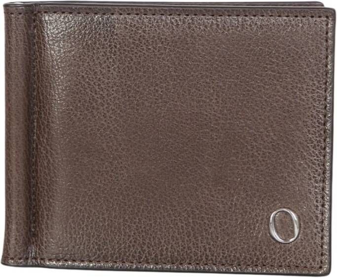 Orciani Chevrette card holder in leather with bi-fold design by Bruin Heren