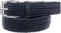 Orciani Blauw Leren Gevlochten Riem Blue Heren - Thumbnail 1