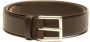 Orciani Donkerbruine Leren Riem Brown Heren - Thumbnail 1