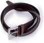Orciani Mat laser-gesneden kalfsleren riem Brown Heren - Thumbnail 1