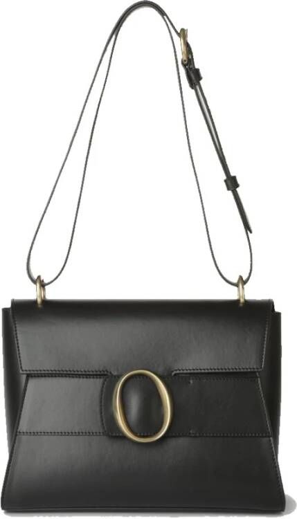 Orciani Average hand bag of Liberty leather in Liberty Zwart Dames