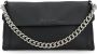 Orciani Zachte leren schoudertas met ketting en riem Black Dames - Thumbnail 1