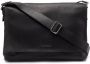 Orciani Chevrette Nubuck Leren Messenger Tas Black Heren - Thumbnail 1