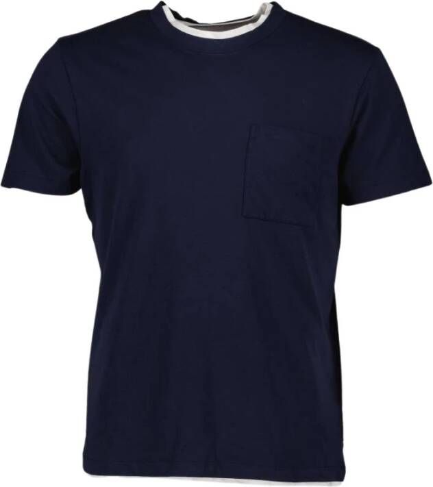 Orlebar Brown Klassieke Ronde Hals T-shirt Blue Heren