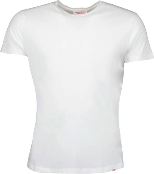 Orlebar Brown Klassieke Ronde Hals T-shirt White