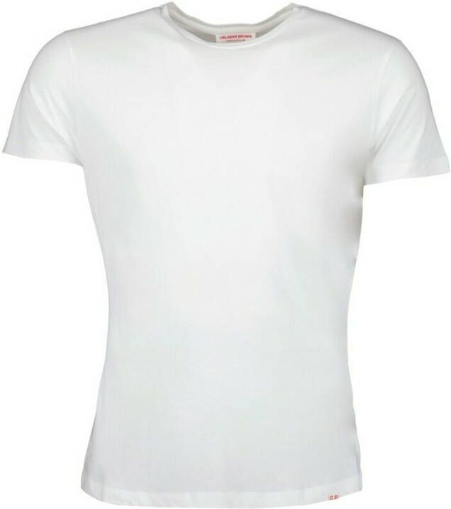 Orlebar Brown Klassieke Ronde Hals T-shirt White