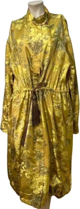 Oscar De La Renta Pre-owned Fabric dresses Yellow Dames