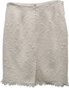 Oscar De La Renta Pre-owned Pre-owned Cotton Skirt Beige Dames