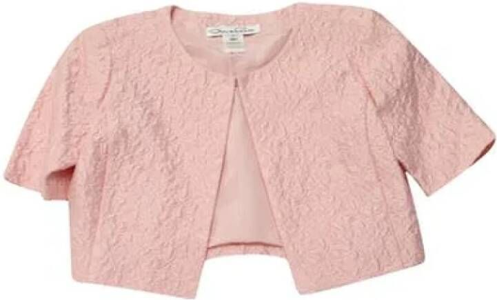 Oscar De La Renta Pre-owned Cotton tops Roze Dames