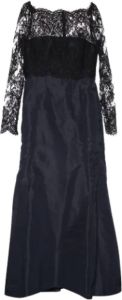 Oscar De La Renta Pre-owned Pre-owned Silk dresses Blauw Dames
