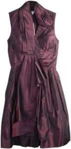 Oscar De La Renta Pre-owned Pre-owned Silk dresses Paars Dames