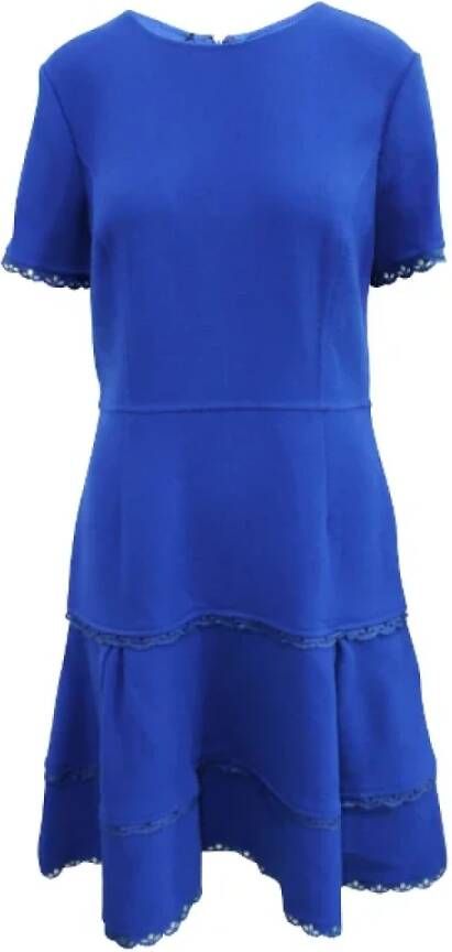 Oscar De La Renta Pre-owned Wool dresses Blauw Dames