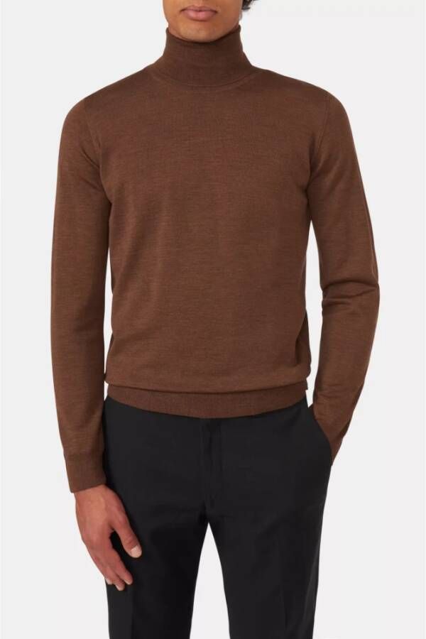 Oscar Jacobson Turtlenecks Bruin Heren