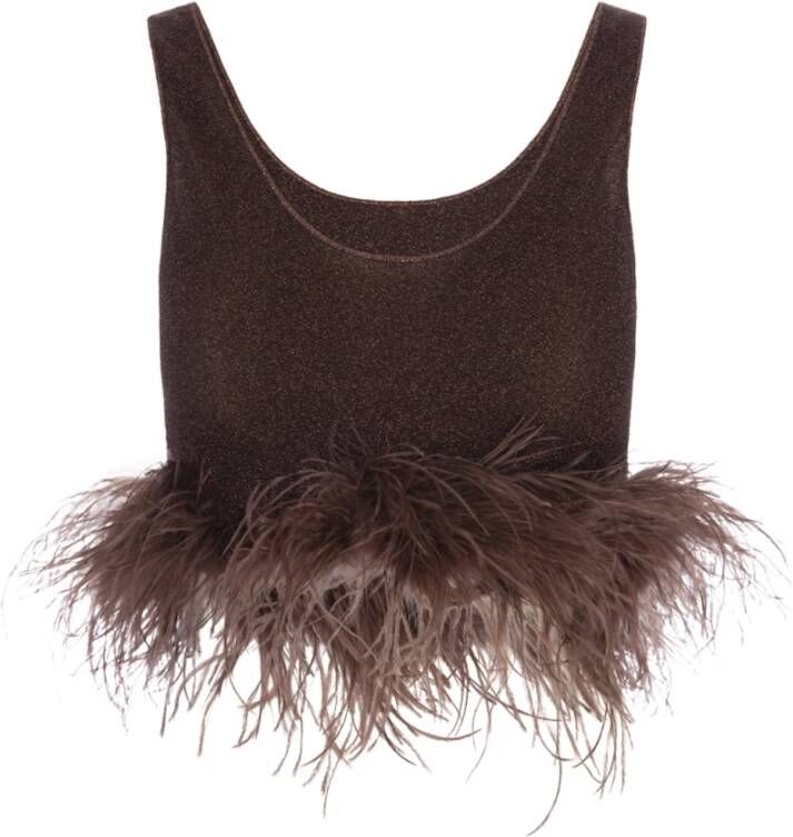 Oseree Sleeveless Tops Zwart Dames