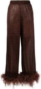 Oseree Wide Trousers Bruin Dames