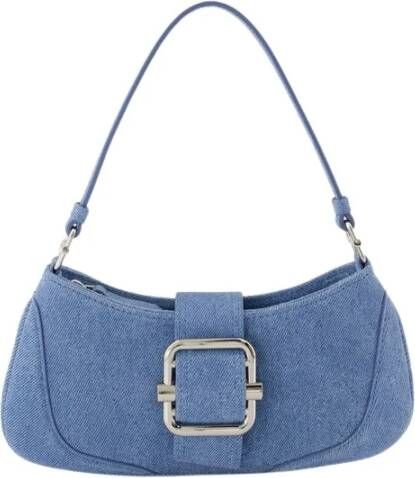 Osoi Crossbody bags Brocle Small Hobo Bag Denim Sky Suede in blauw