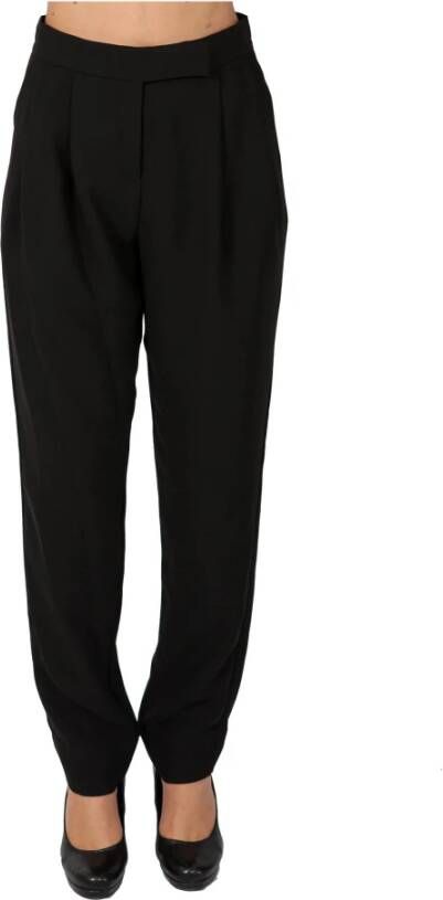 Ottod'Ame Dp7361-zwarte vrouw broek Zwart Dames