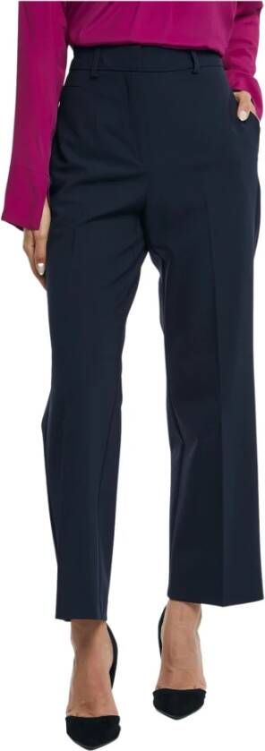 Ottod'Ame Enkellange broek van wolmix Zwart Dames