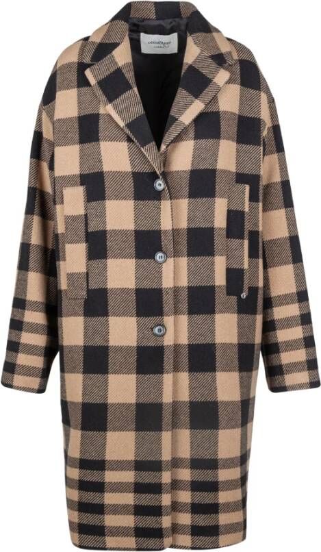 Ottod'Ame Single-Breasted Coats Beige Dames