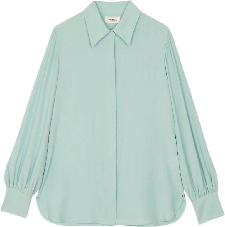 Ottod'Ame Ottod Ame BNT Blouse Aqua Da4767 2196 Groen Dames